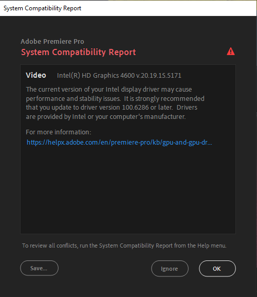 رفع ارور System Compatibility Report